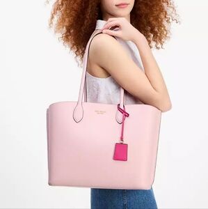 Kate Spade Light Pink Tote with Fuchsia Lining